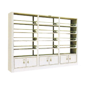 仓储式双柱面书架