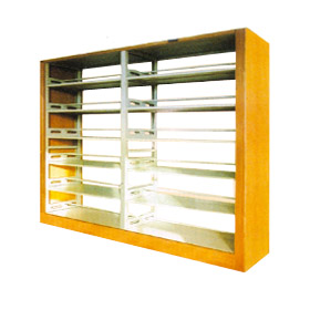 水柱版双柱双面书架