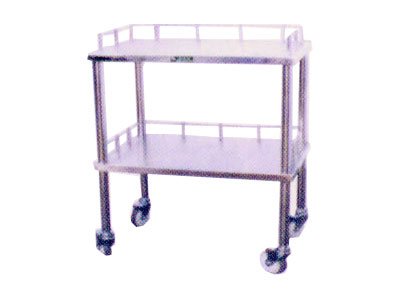 不锈钢双层购物车